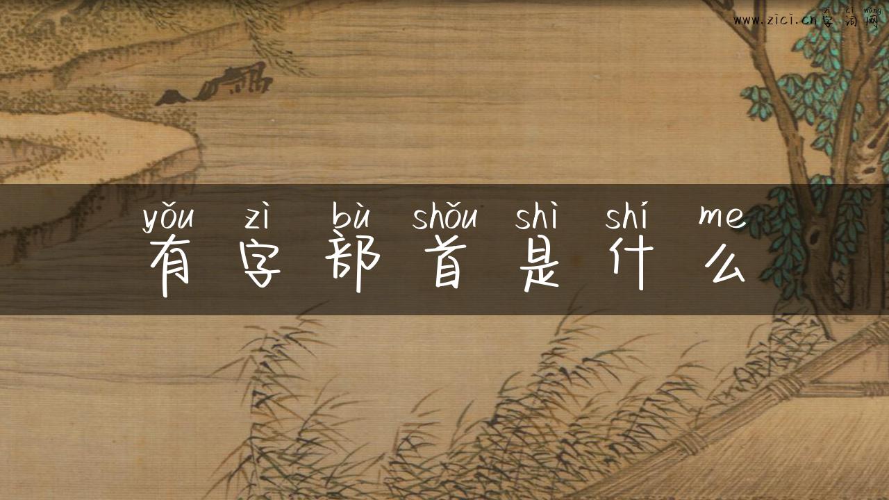 有字部首是什么