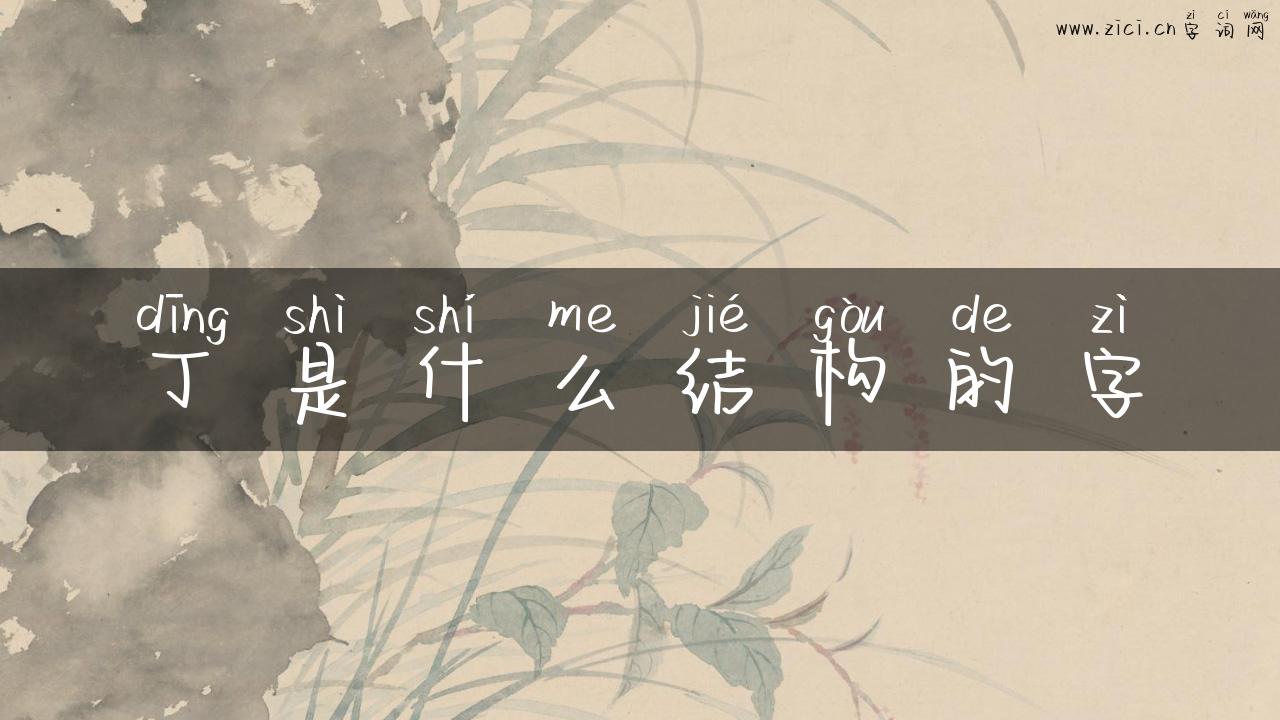 丁是什么结构的字