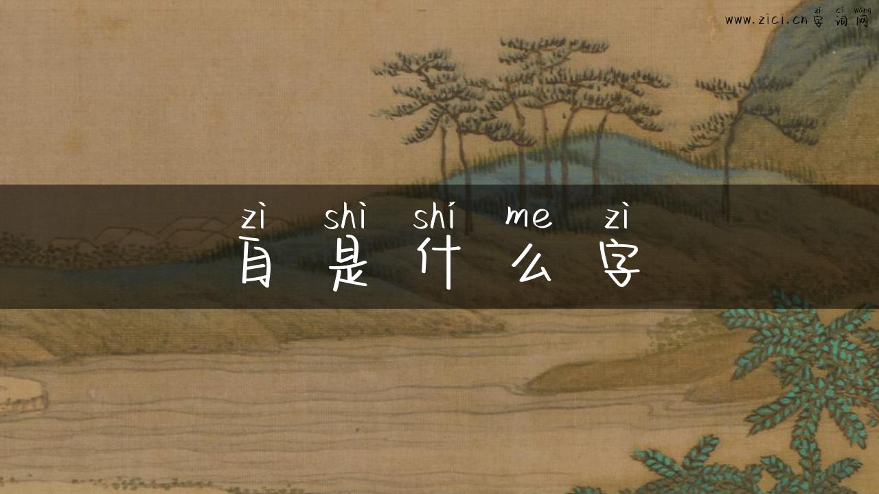 自是什么字