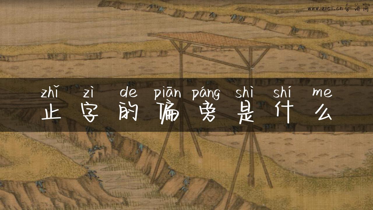 止字的偏旁是什么