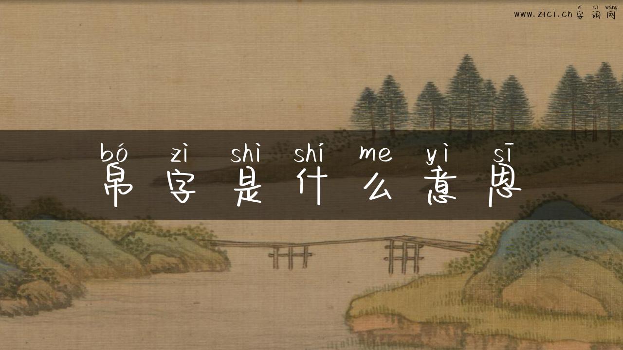 帛字是什么意思