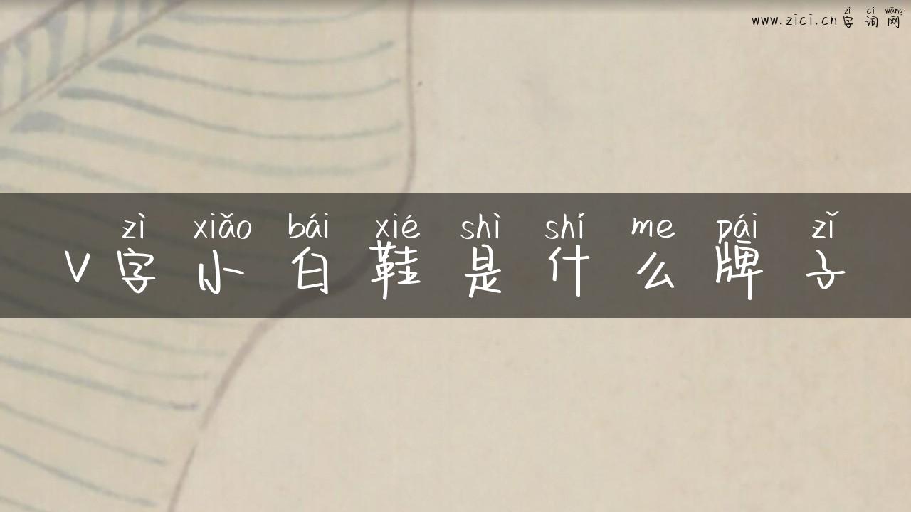 v字小白鞋是什么牌子