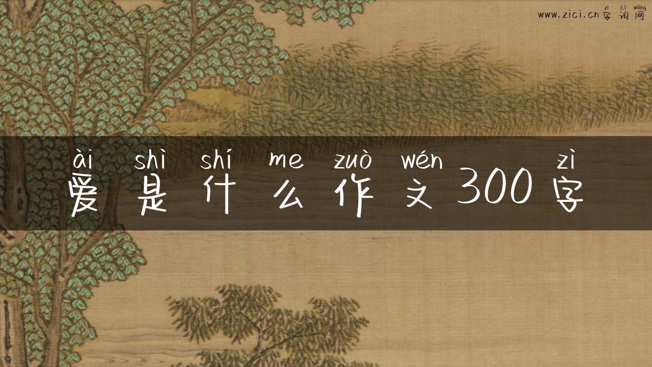 爱是什么作文300字