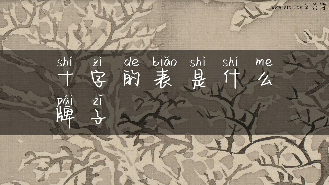 十字的表是什么牌子