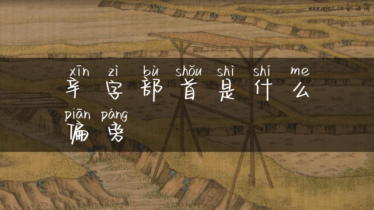 辛字部首是什么偏旁