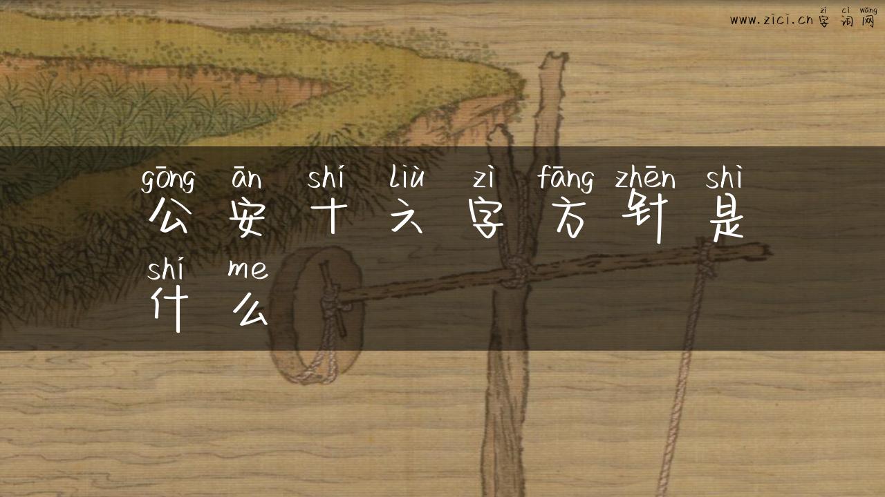 公安十六字方针是什么