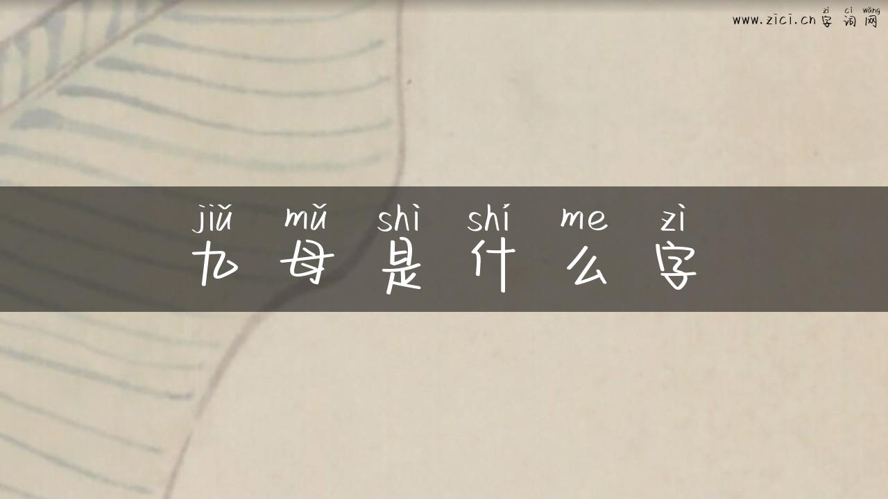 九母是什么字