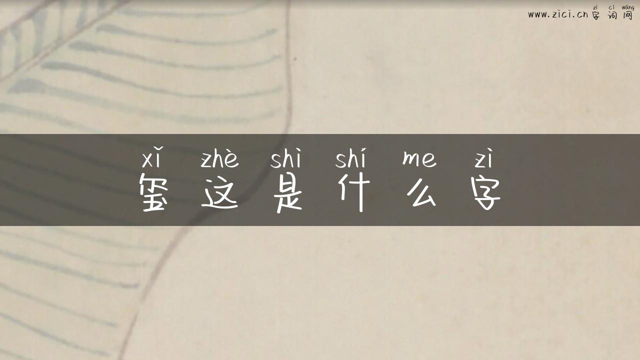 玺这是什么字