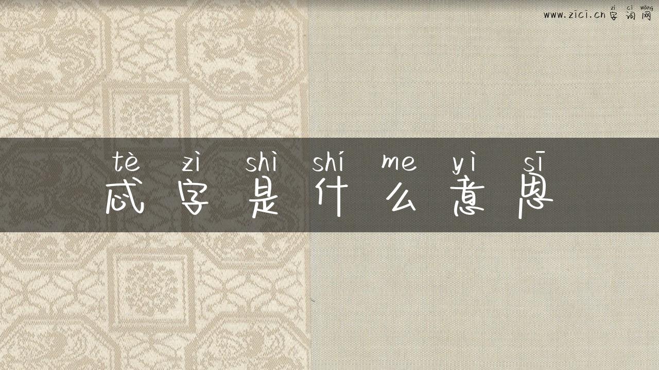忒字是什么意思
