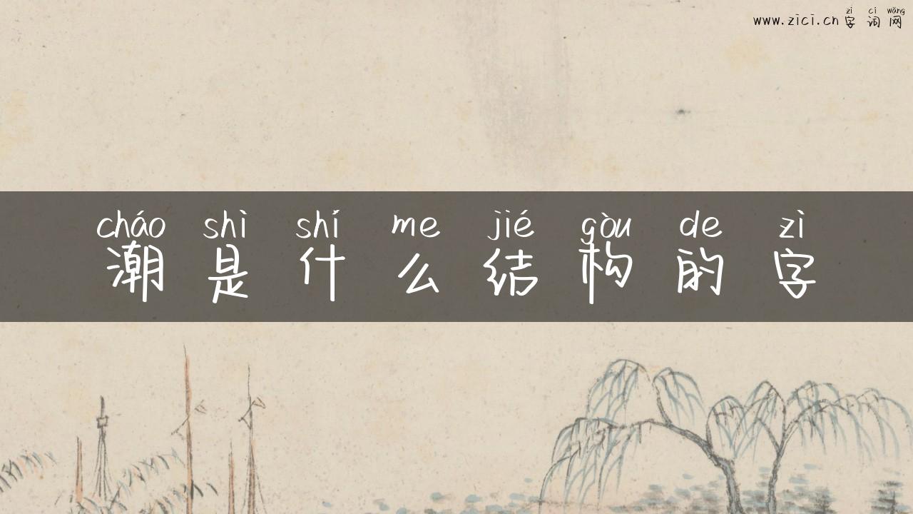 潮是什么结构的字