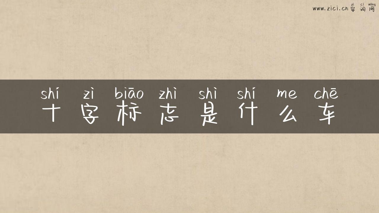 十字标志是什么车
