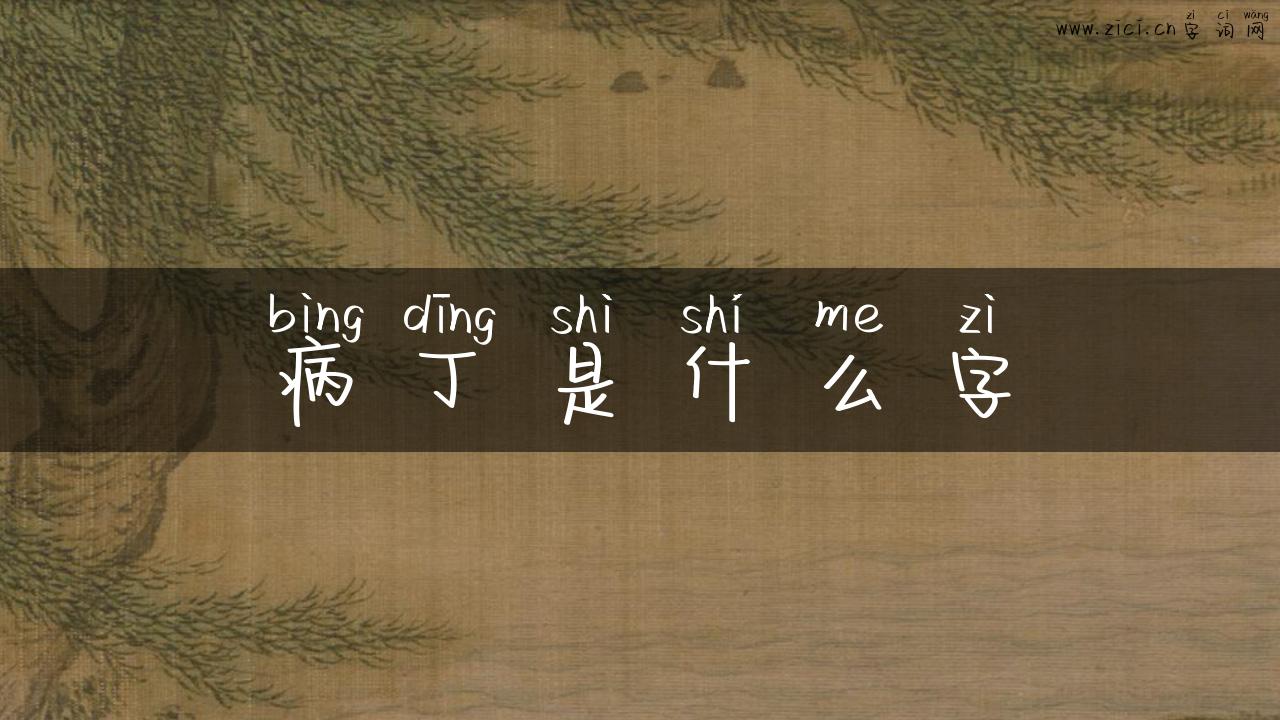 病丁是什么字