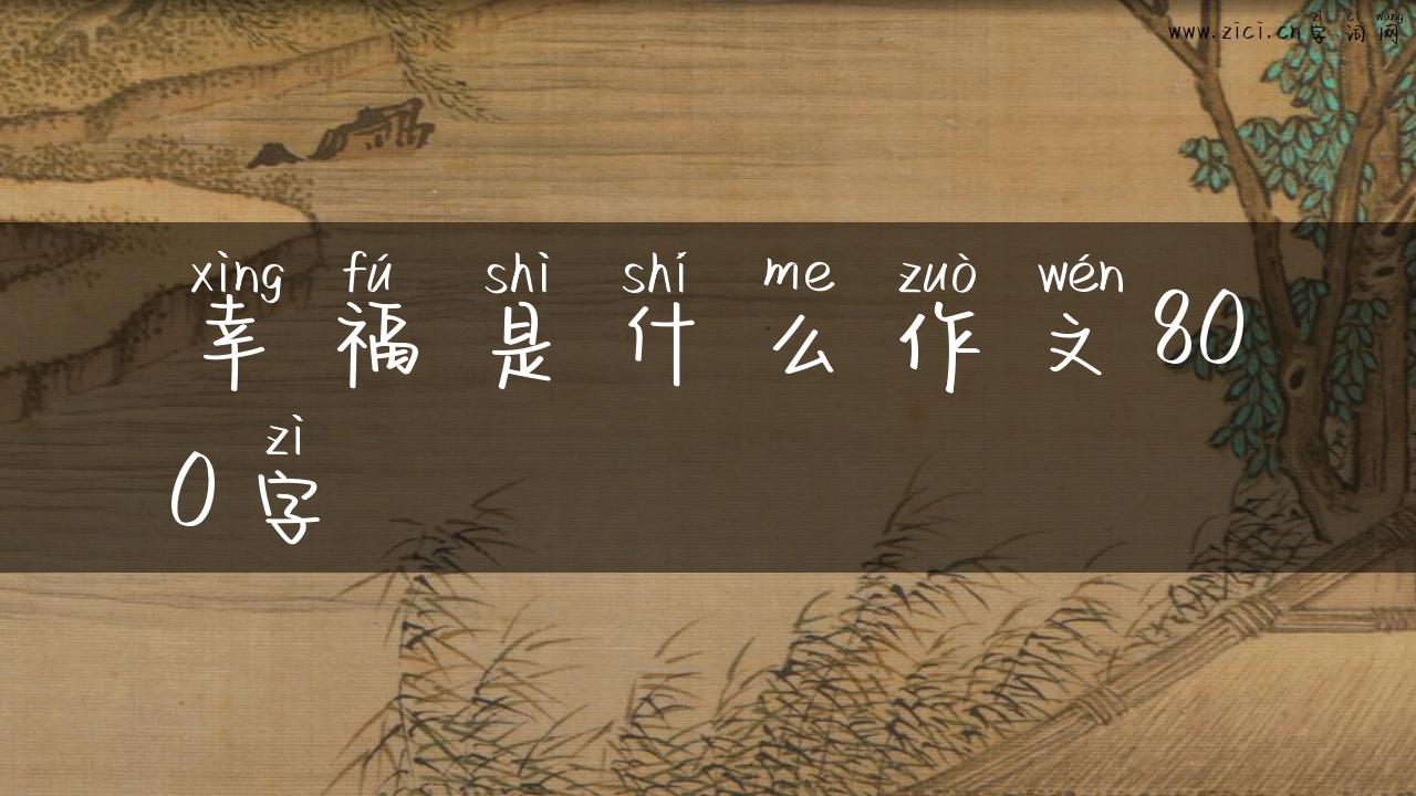 幸福是什么作文800字