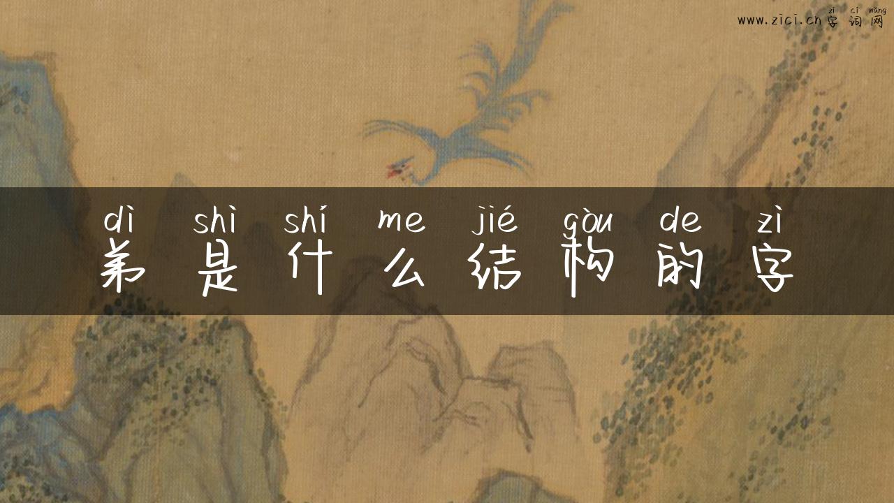 弟是什么结构的字