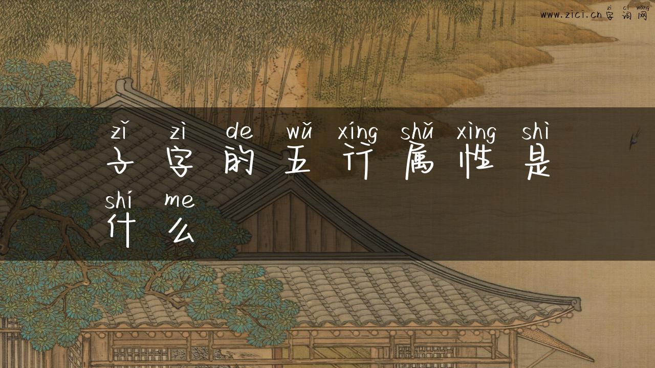 子字的五行属性是什么