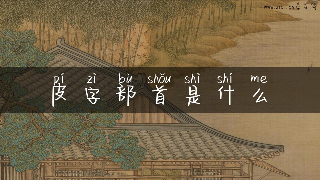 皮字部首是什么