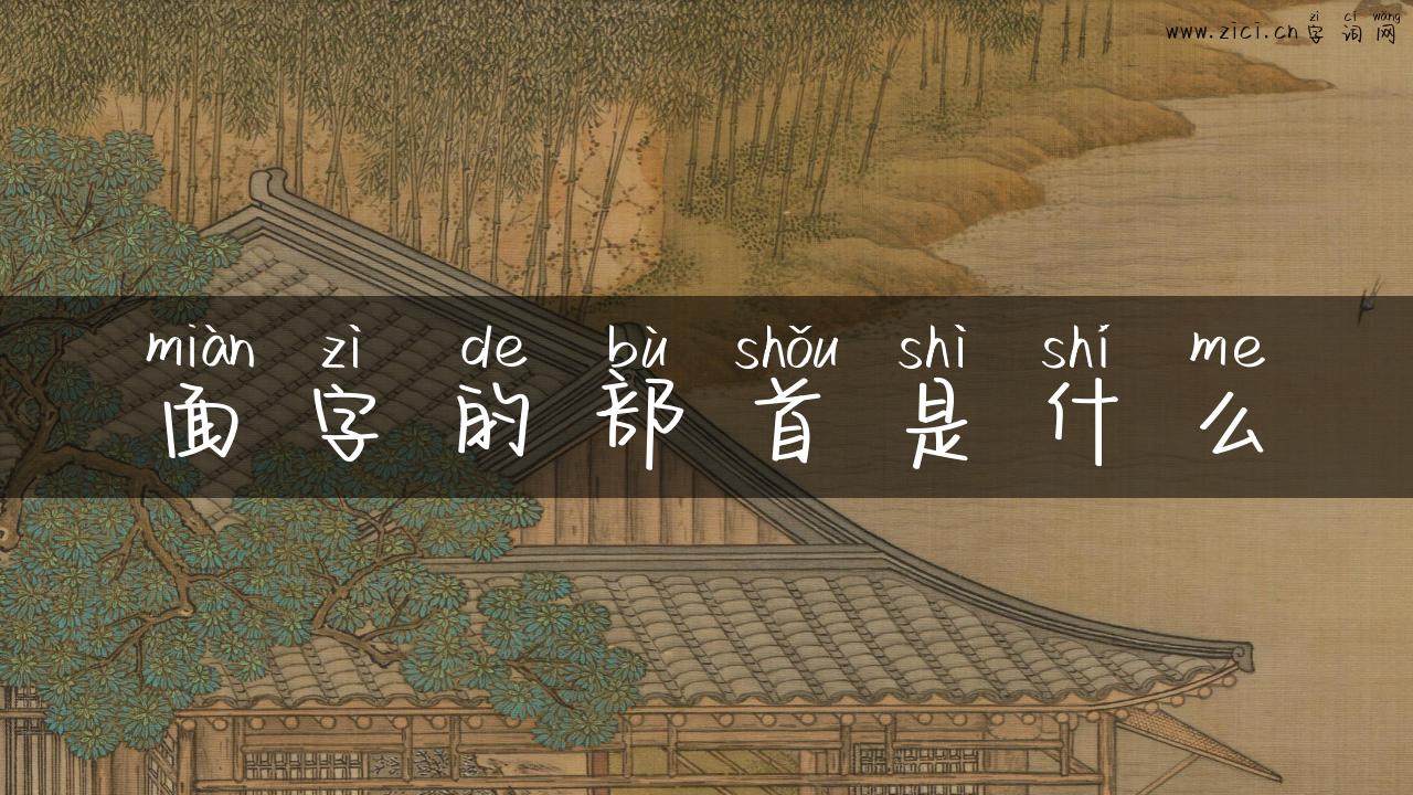 面字的部首是什么