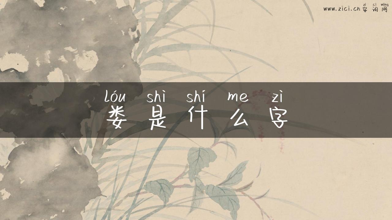娄是什么字