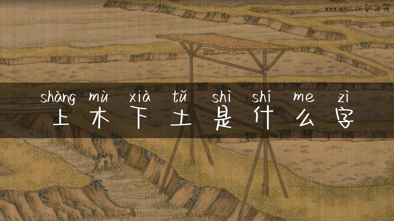 上木下土是什么字