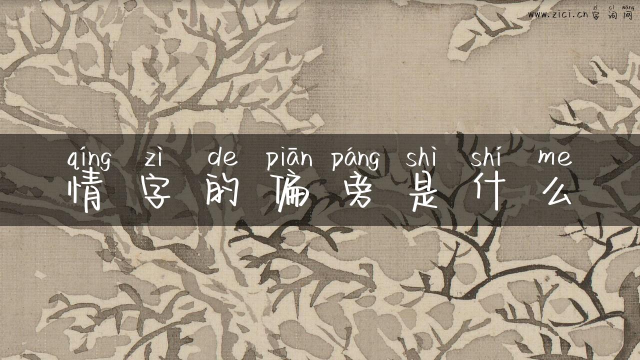 情字的偏旁是什么