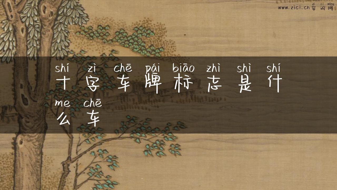 十字车牌标志是什么车