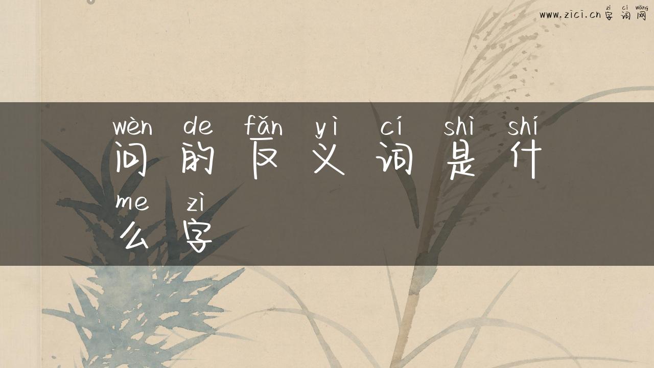 问的反义词是什么字
