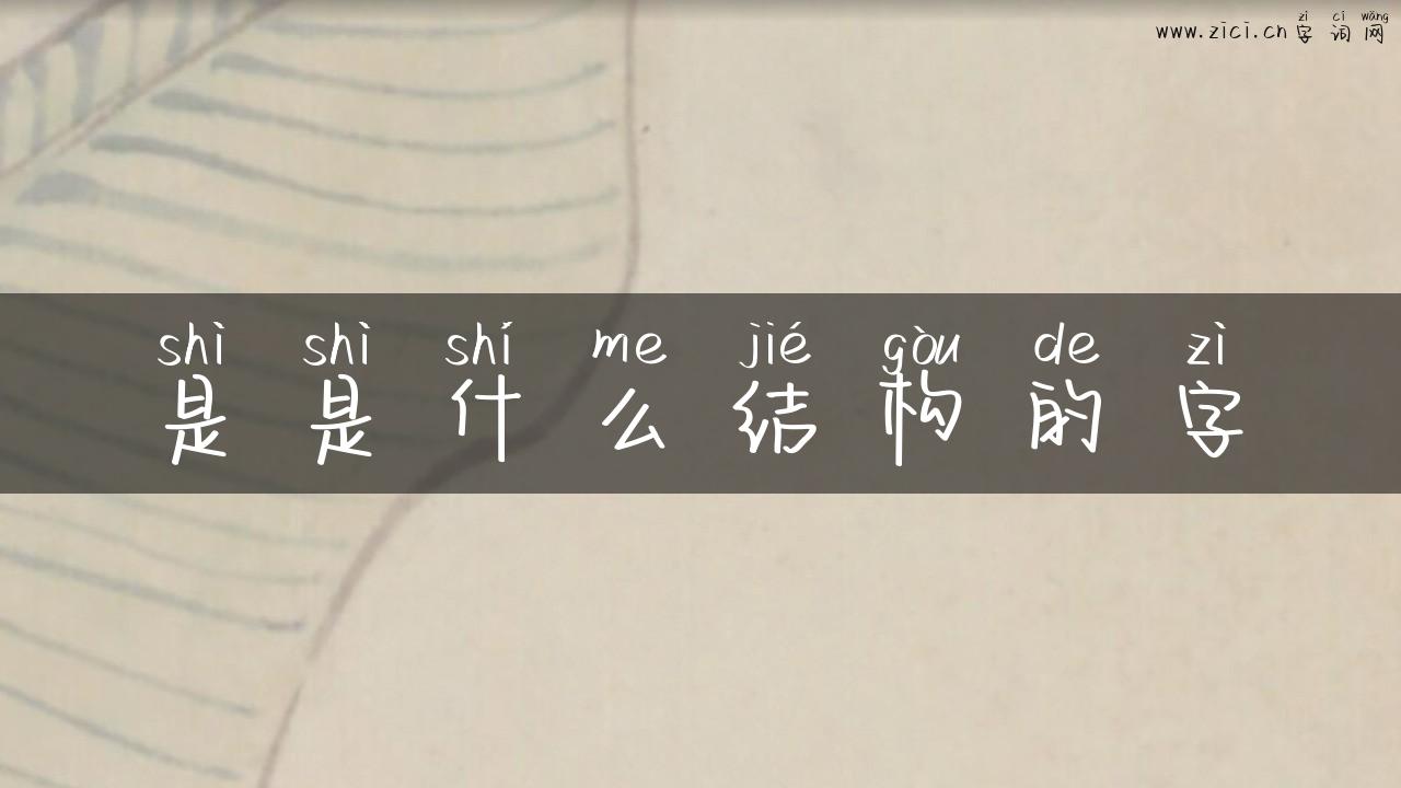是是什么结构的字