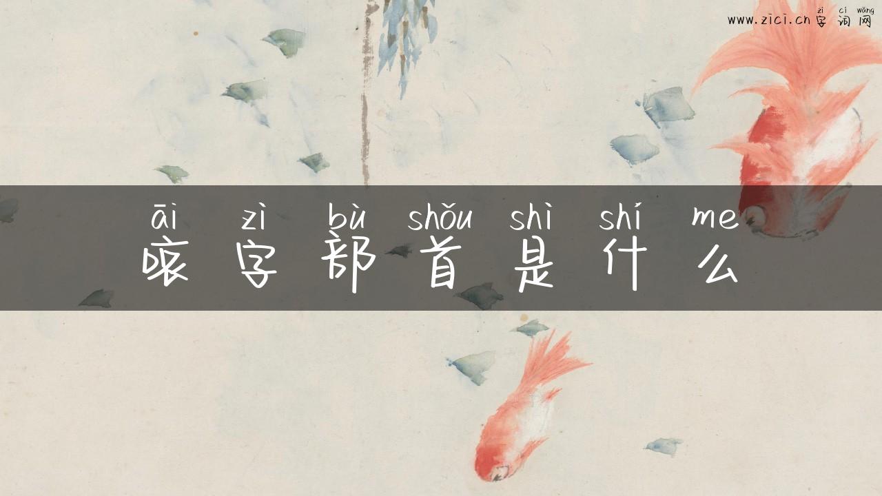 哀字部首是什么