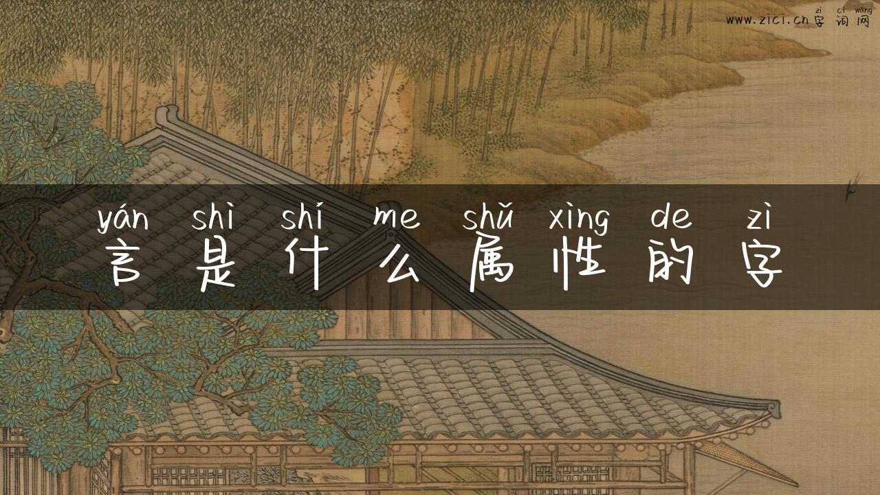 言是什么属性的字