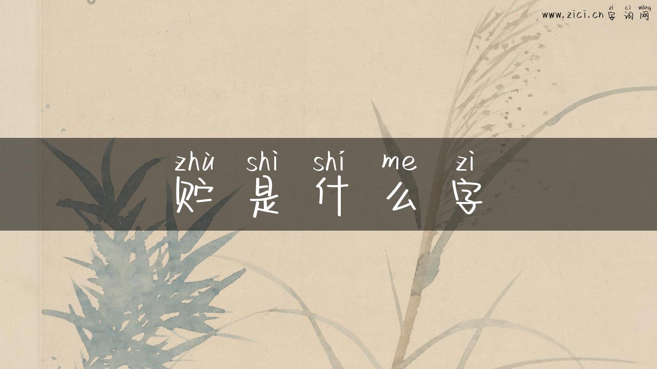 贮是什么字