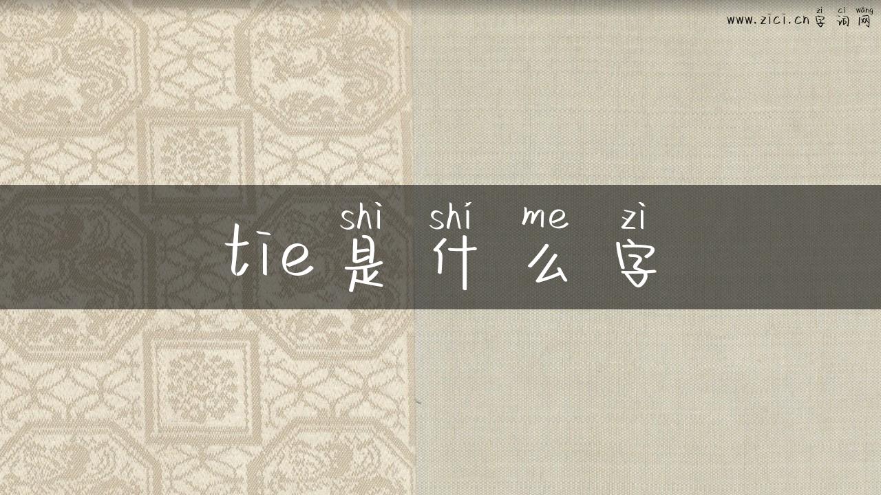 tie是什么字