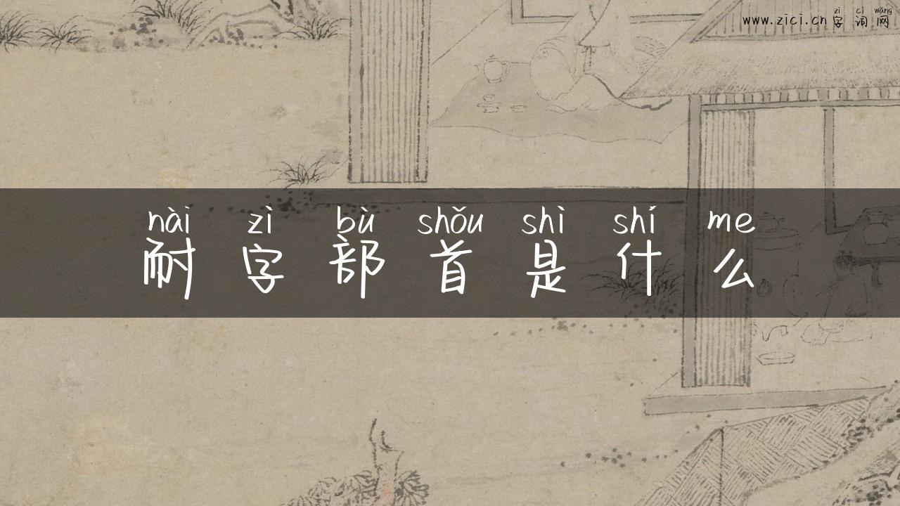 耐字部首是什么
