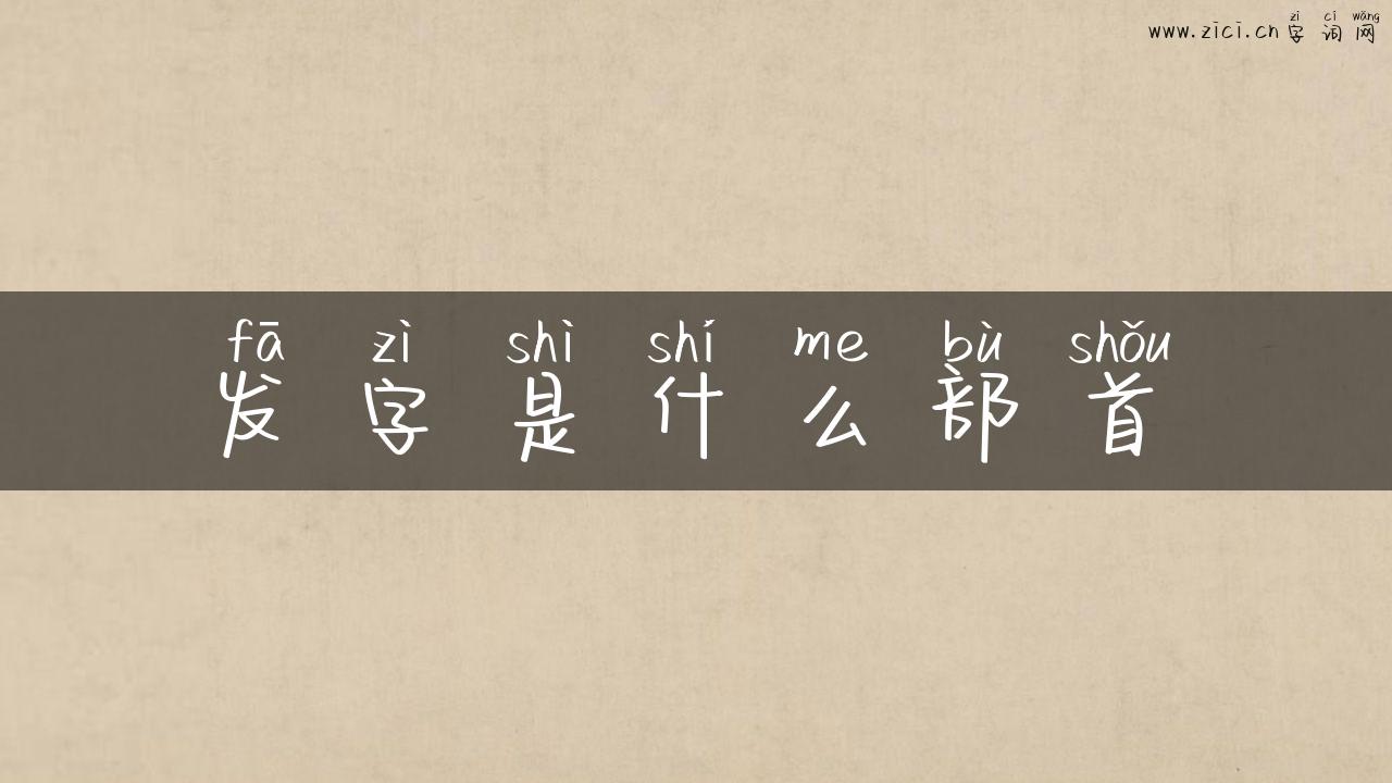 发字是什么部首