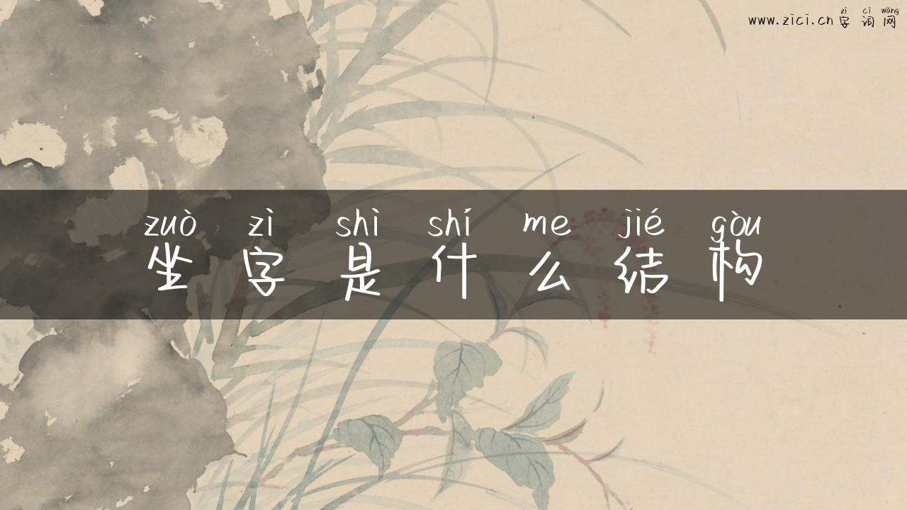 坐字是什么结构