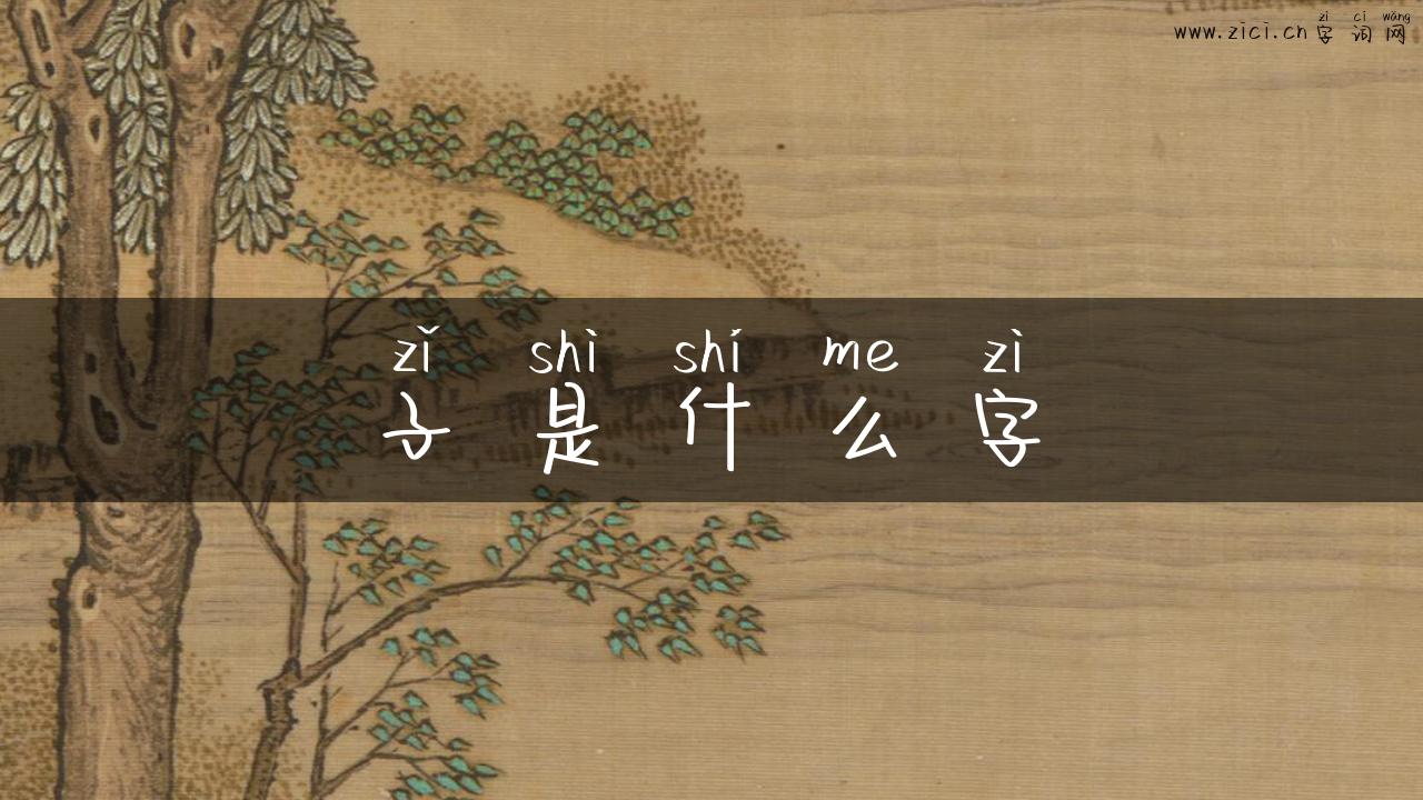 子是什么字