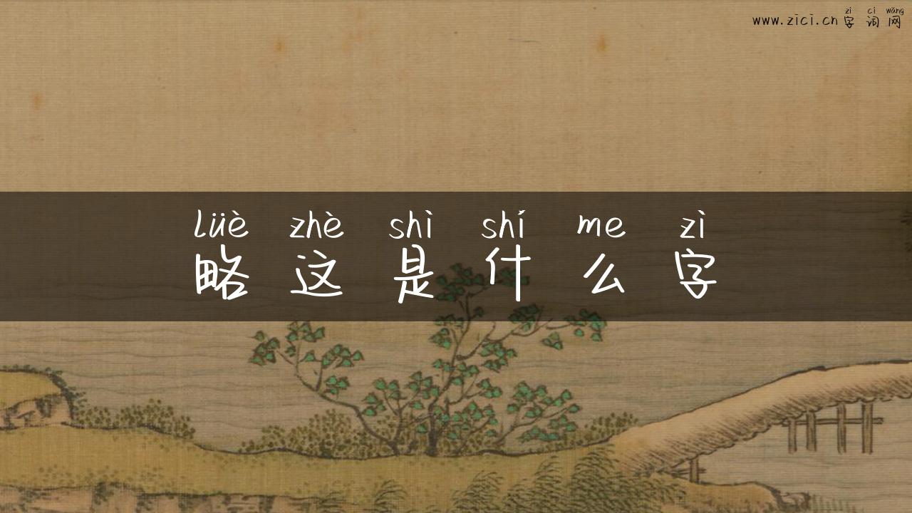 略这是什么字