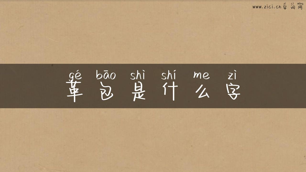 革包是什么字