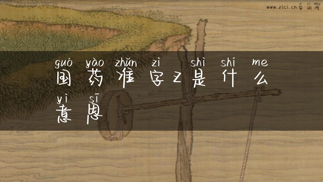 国药准字z是什么意思