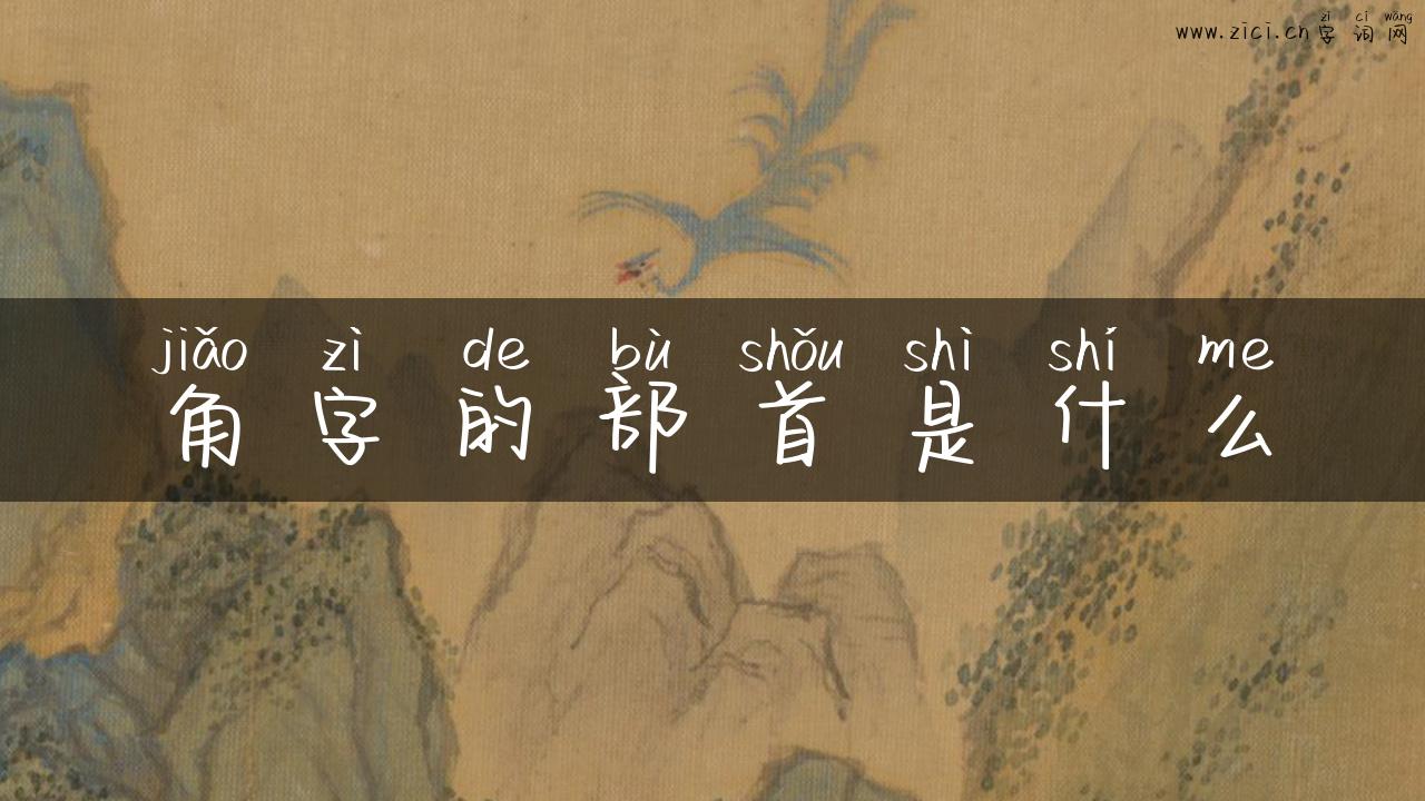 角字的部首是什么