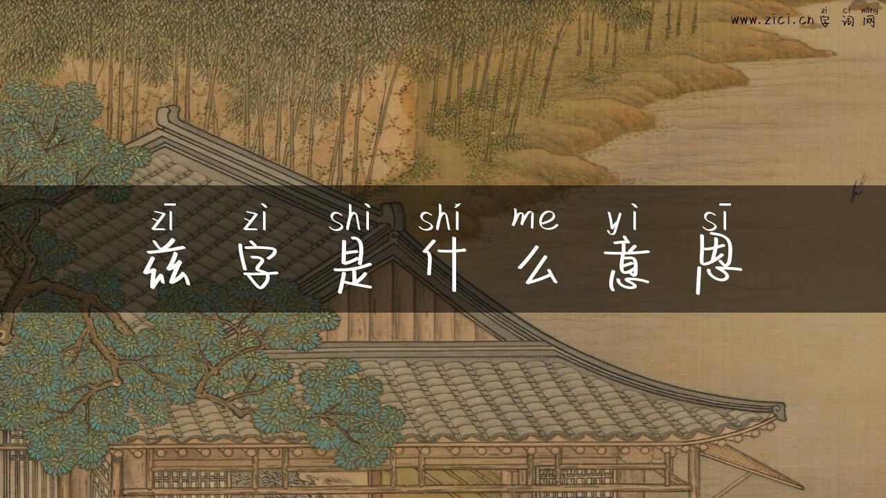 兹字是什么意思