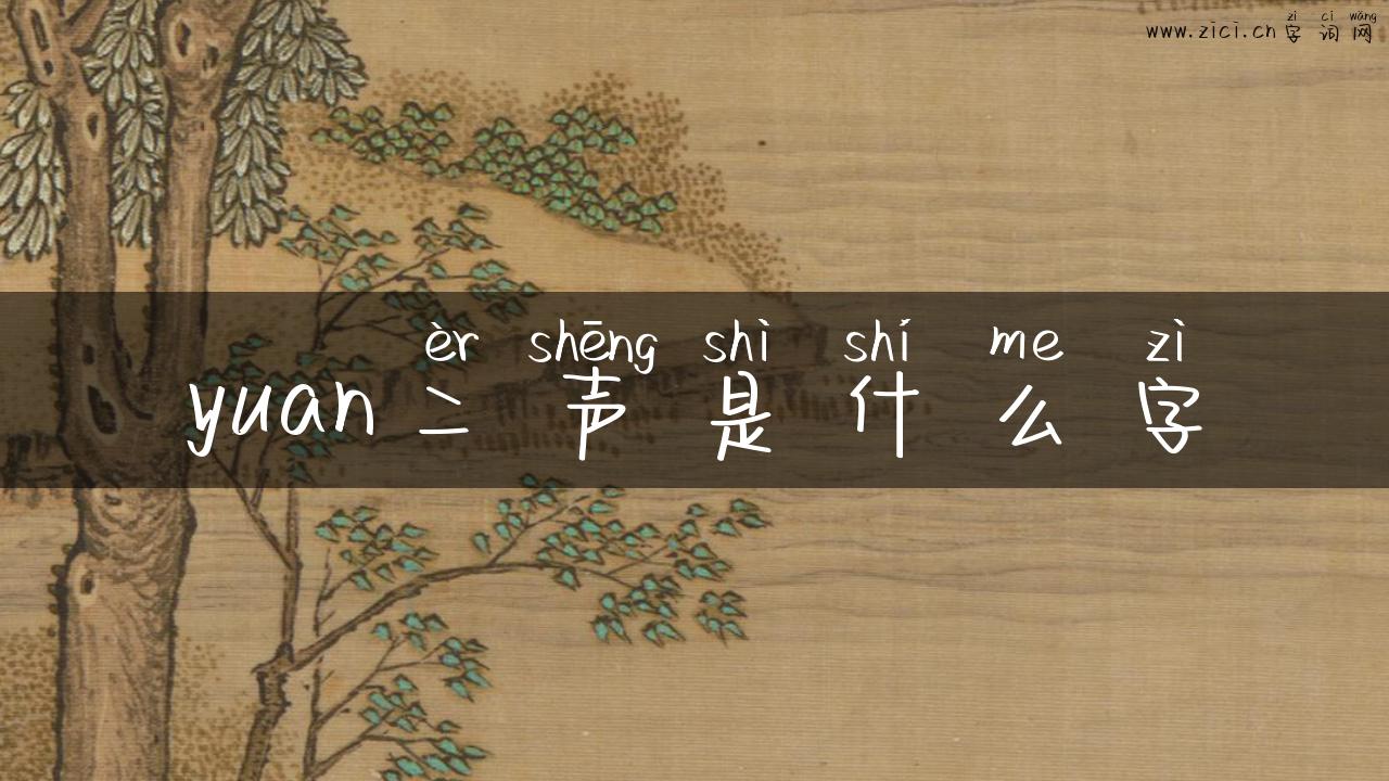 yuan二声是什么字