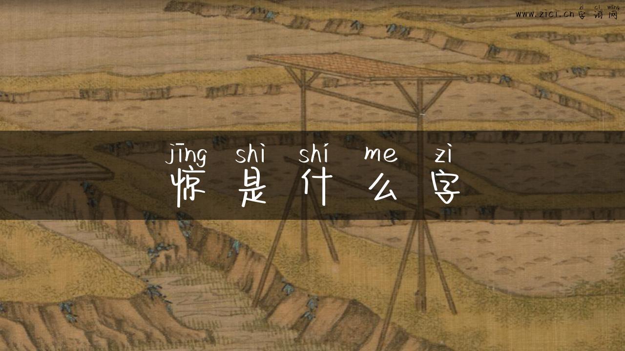 惊是什么字