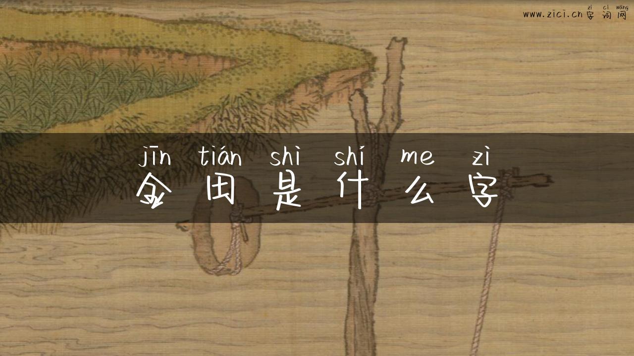 金田是什么字
