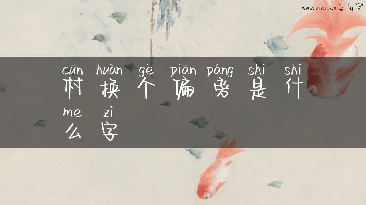 村换个偏旁是什么字