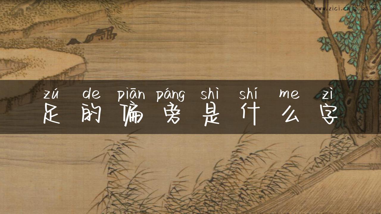 足的偏旁是什么字