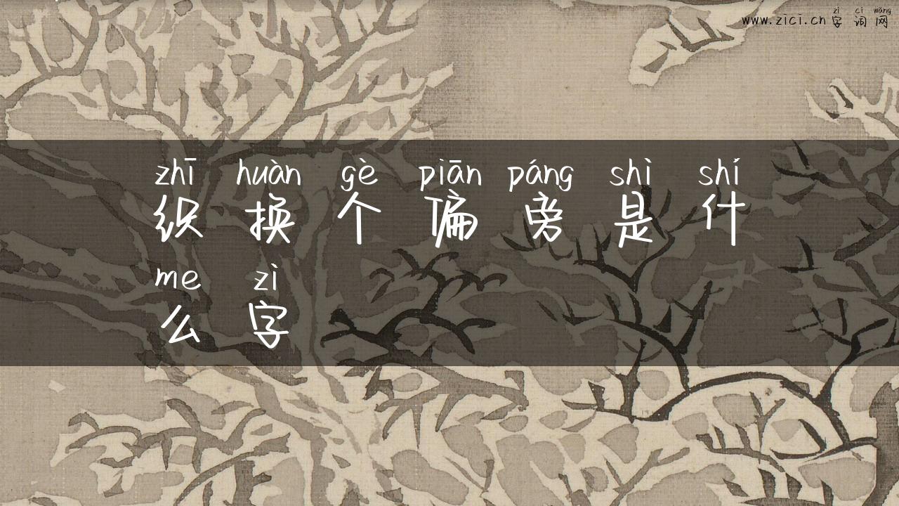 织换个偏旁是什么字