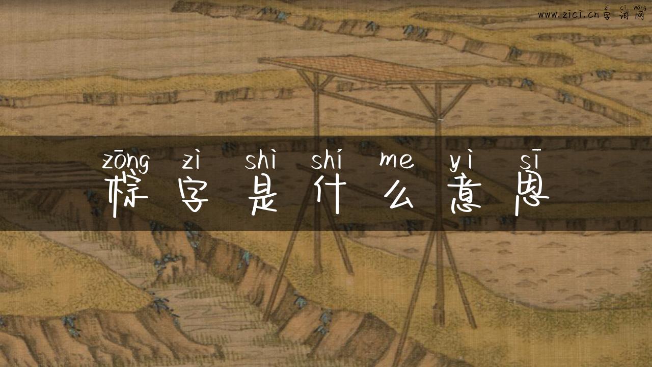 棕字是什么意思