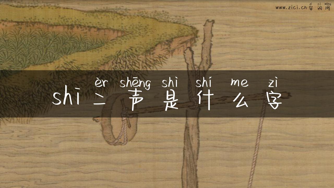 shi二声是什么字