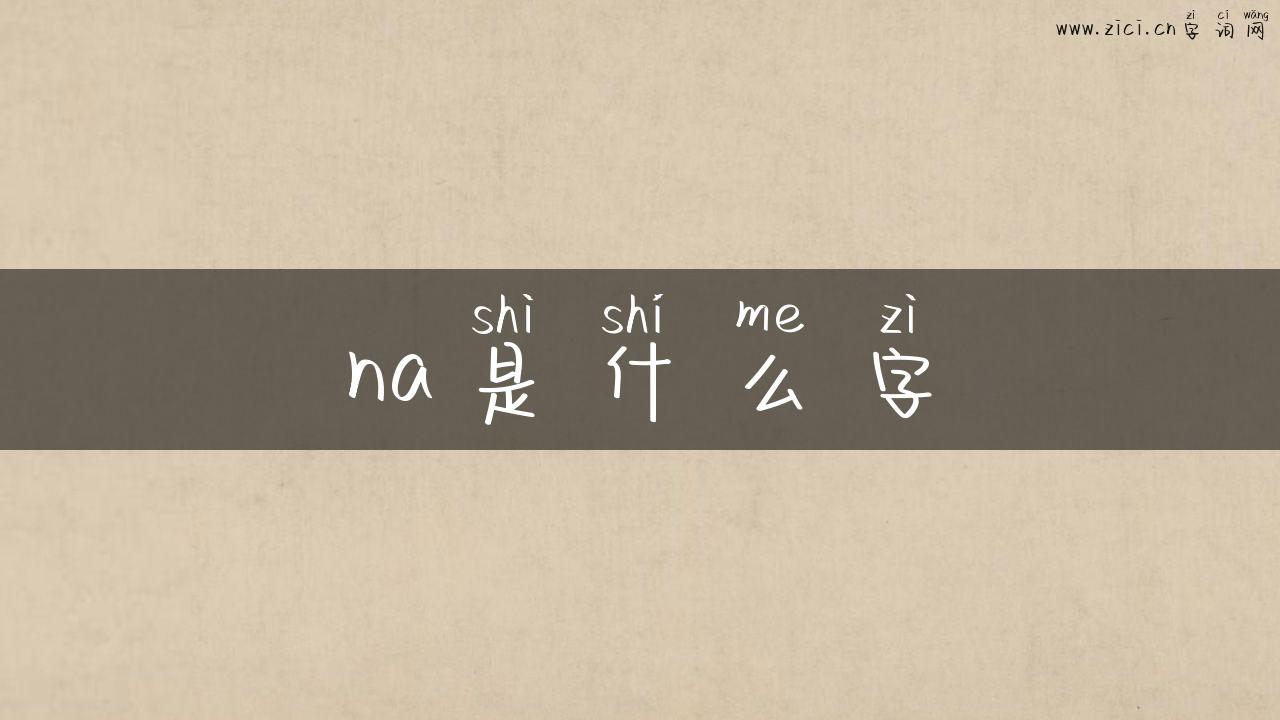 na是什么字