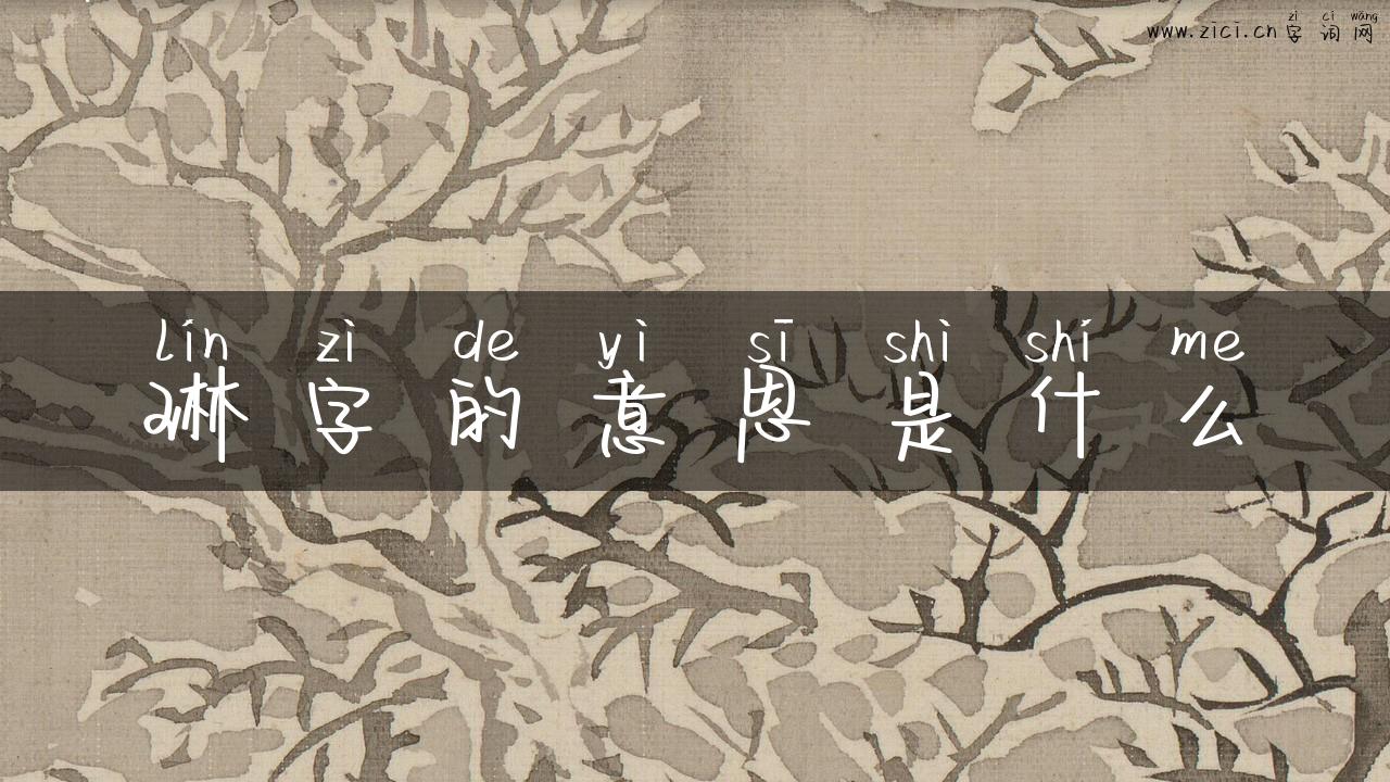 琳字的意思是什么